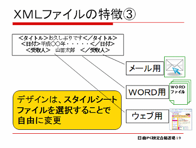XMLファイルの特徴３